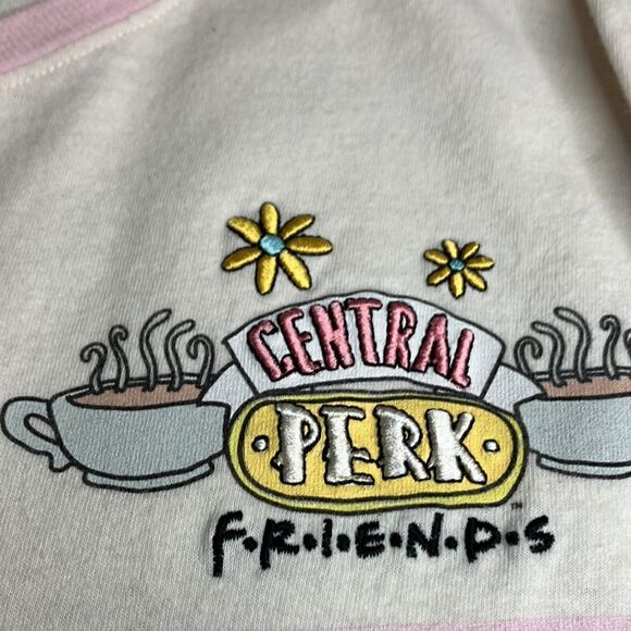 FRIENDS Central Perk XXL Pastel Long Sleeve Cropped Tee Shirt - Picture 5 of 11